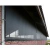 Windbreekgaas Pro Line PVC zwart met polyester band en zeilogen