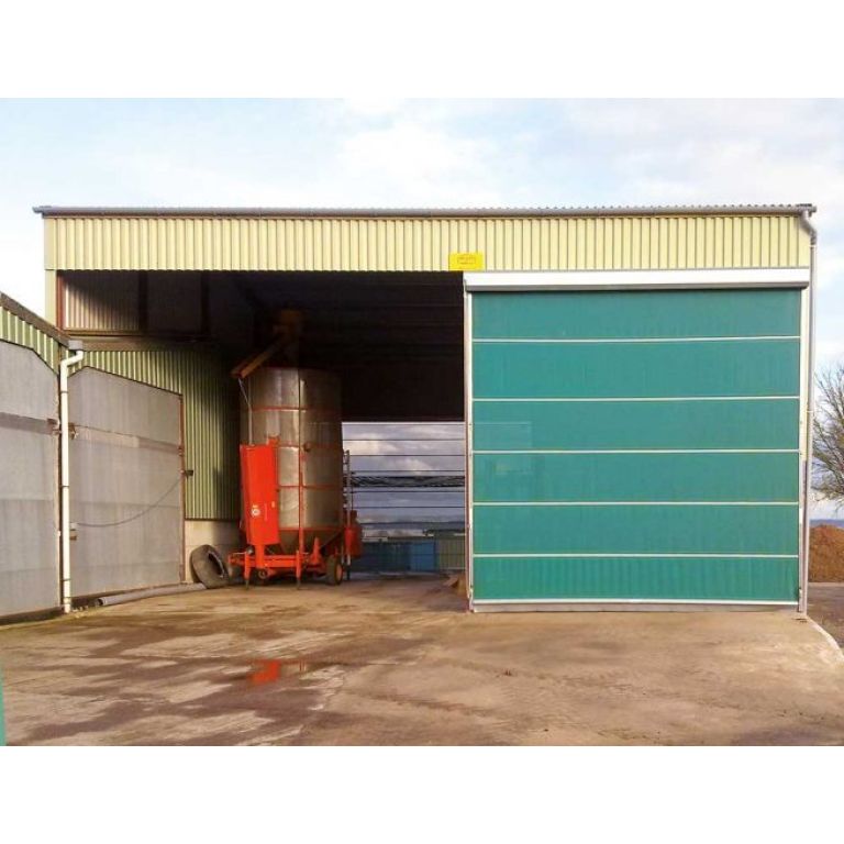 Agridoor windbreekgaas snellooppoort met ketting aandrijving