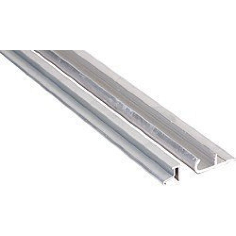 Aluminium bevestigingsprofiel voor windbreekgaas lengte 2 meter