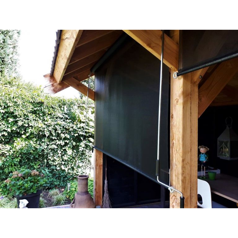 Windbreekgaasrolgordijn met oogwindwerk