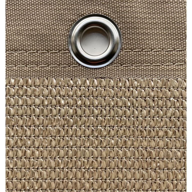 Windbreekgaas Pro Line zandkleurig met polyester band en zeilogen