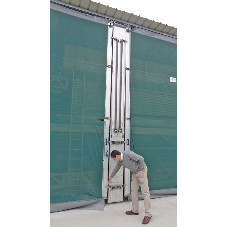 Trackscreen windbreekgaas schuifgordijn